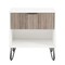 Manhattan Comfort DUMBO 1.0 Nightstand in White and Rustic Grey NS001-WG - alternate 3